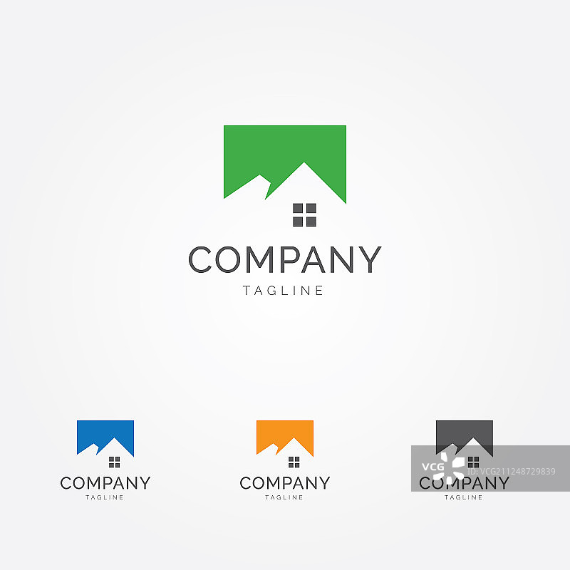 山间小屋logo图片素材