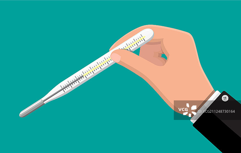 手持温度计检测温度图片素材