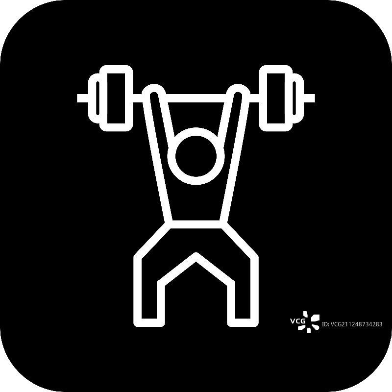 举重运动图标图片素材