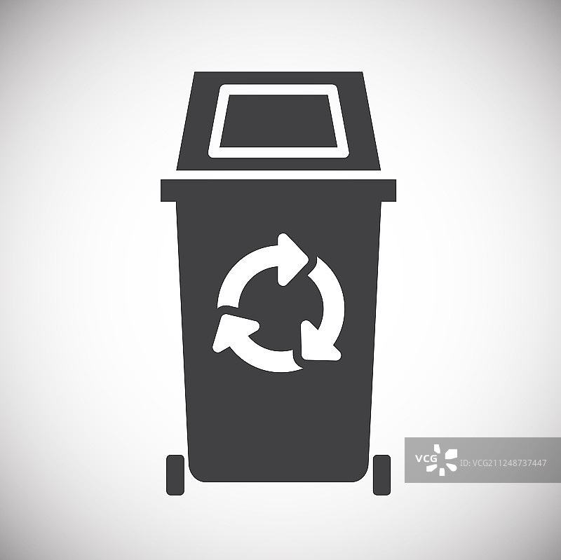 用于图形和背景的垃圾相关图标图片素材