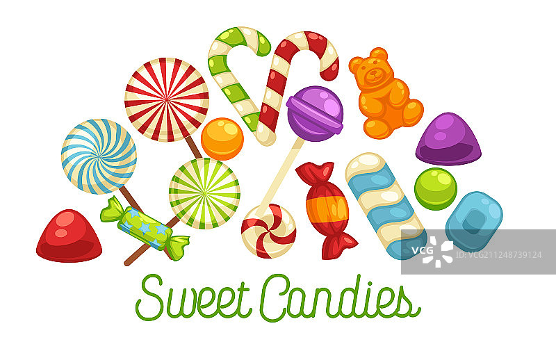 糖果海报：糖果焦糖图片素材