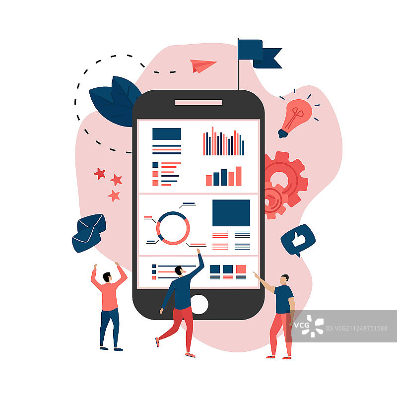 数据分析设计概念图片素材