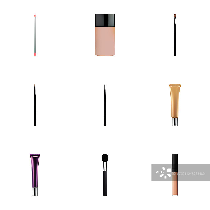 唇印写实符号合集图片素材