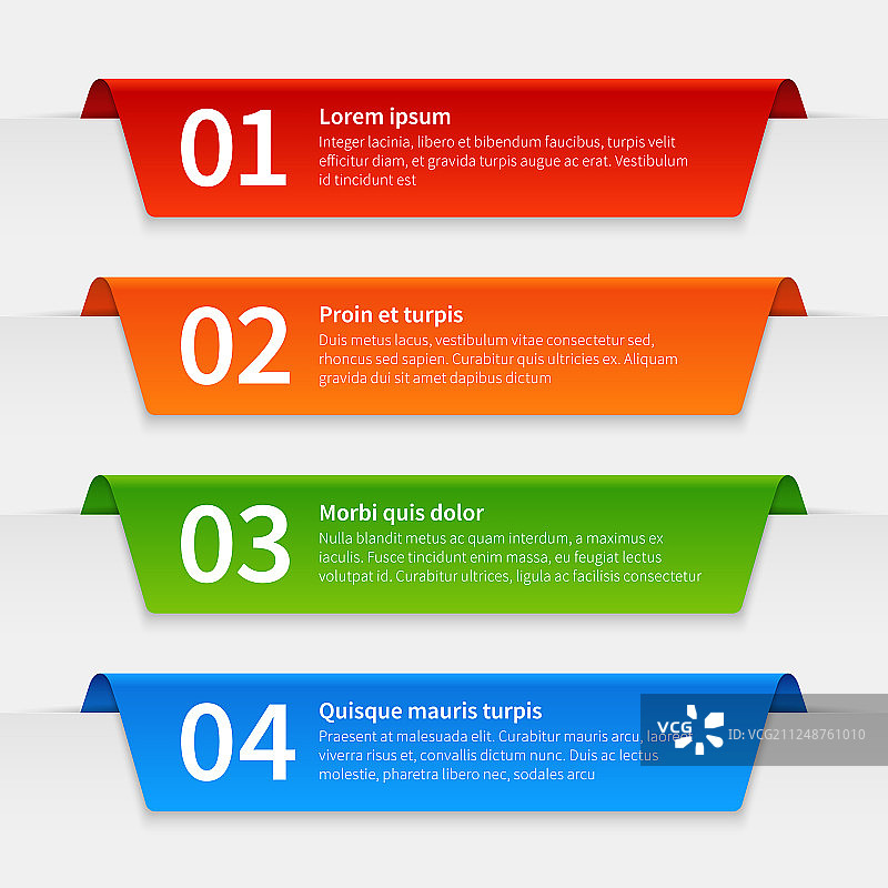 彩色信息图表带标签banner图片素材