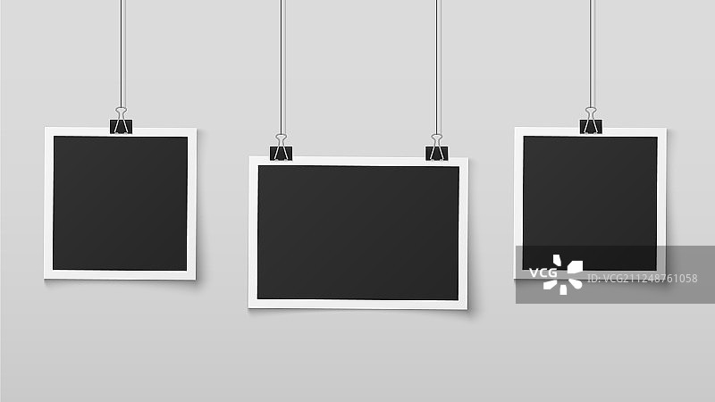 空白照片悬挂相框图片素材