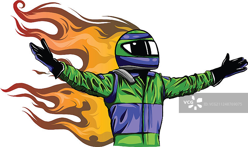 卡通赛车手设计图片素材