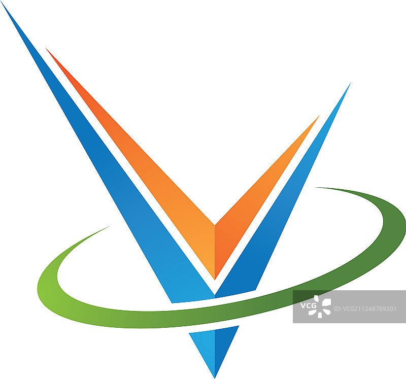 V字母标志图标图片素材