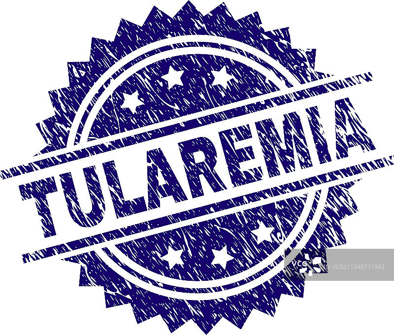 带刮痕的兔热病纹理印章图片素材