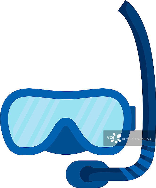 潜水呼吸管面罩配件图标图片素材