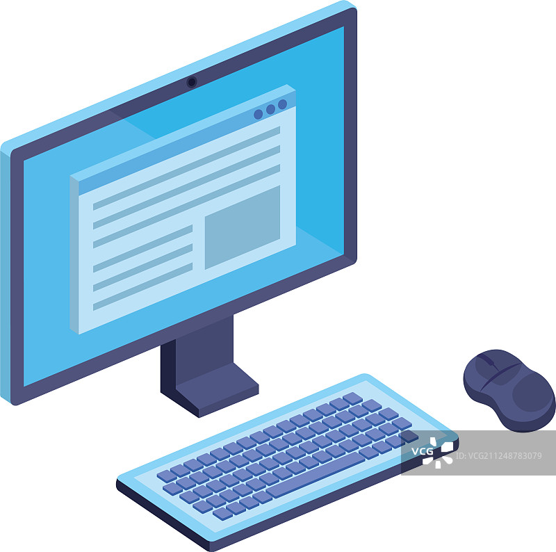 电脑桌面设备图标图片素材