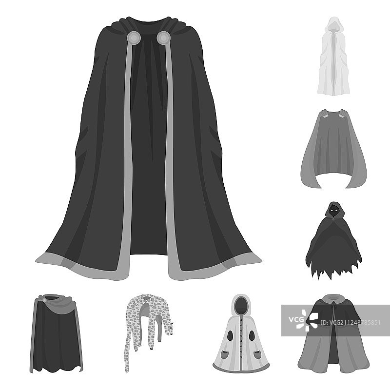 纺织品和布料标志集图片素材