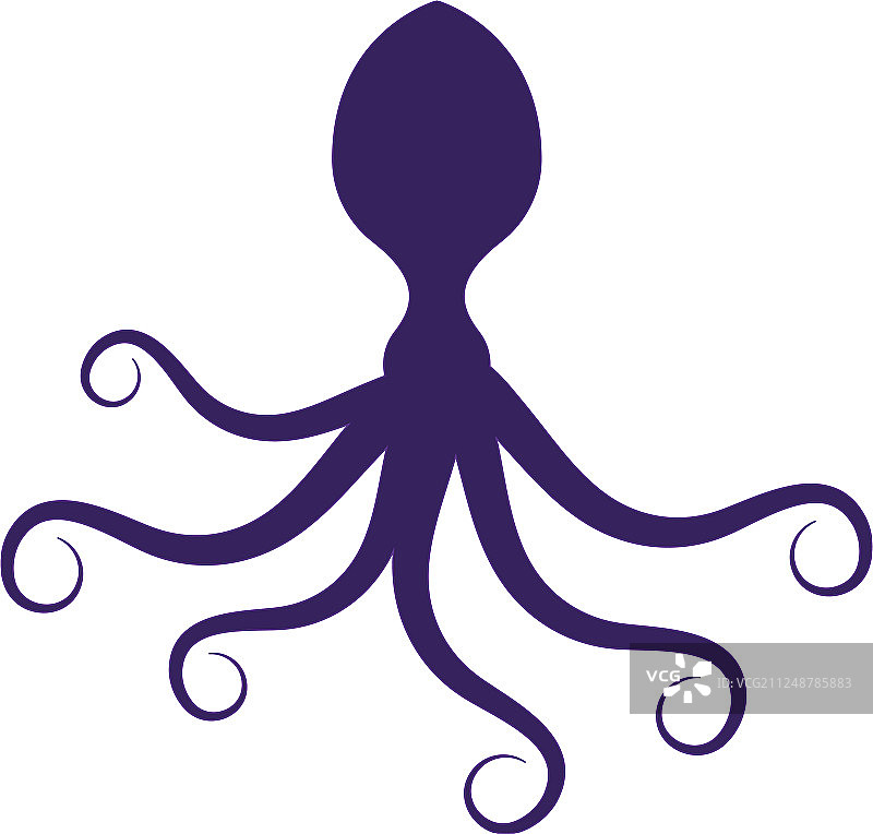 章鱼图标矢量图图片素材