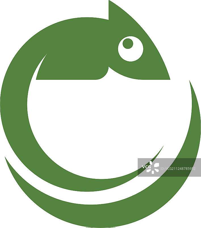 变色龙图标轮廓图片素材