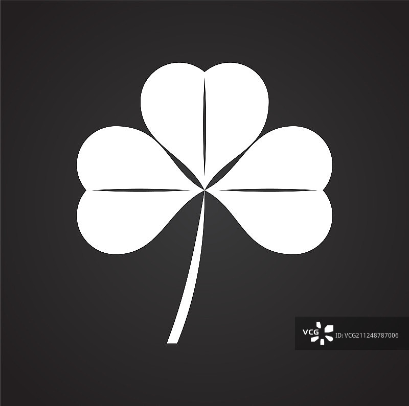 图形和网页背景上的三叶草图标图片素材
