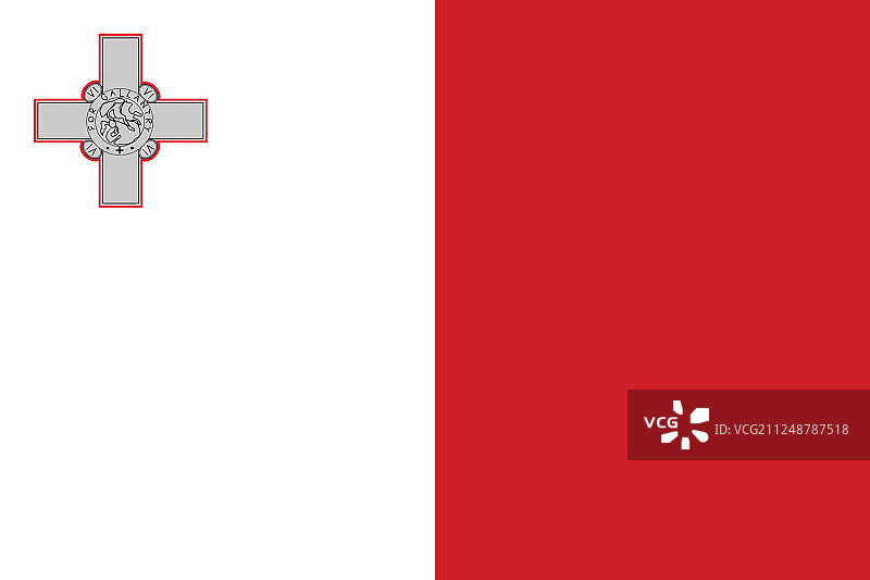 马耳他国旗简约设计图片素材