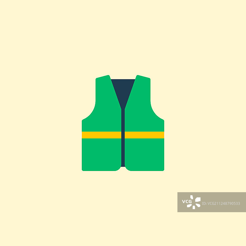 清洁工夹克扁平图标元素图片素材