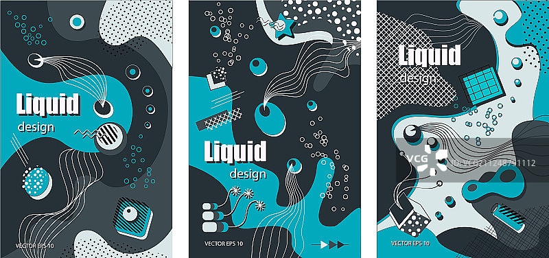 孟菲斯风格宣传册模板图片素材