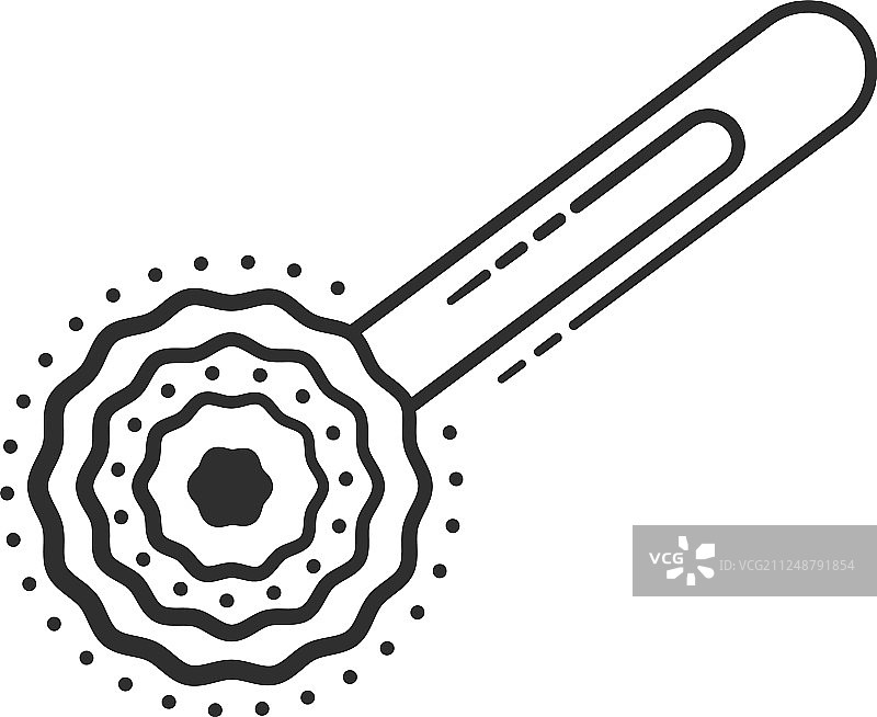 绒球回形针书签图片素材