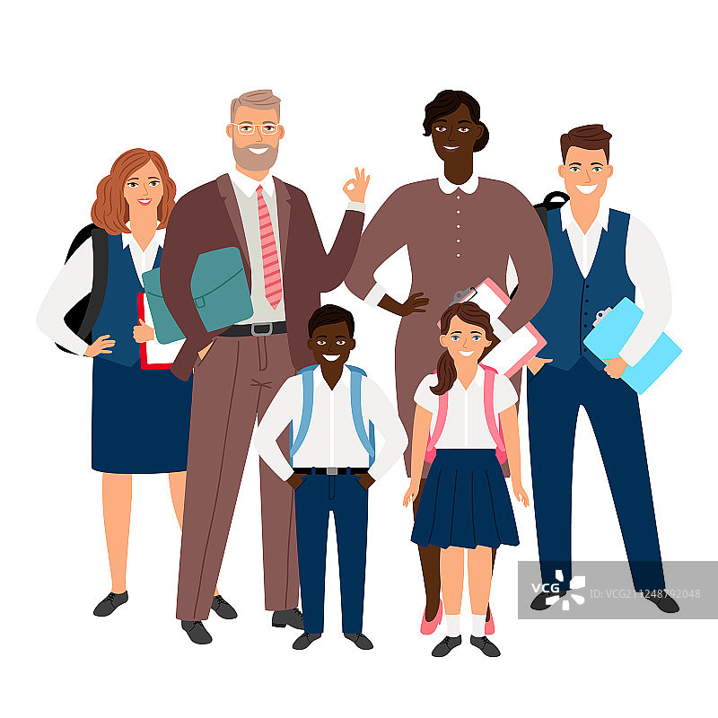 国际学校概念教师图片素材