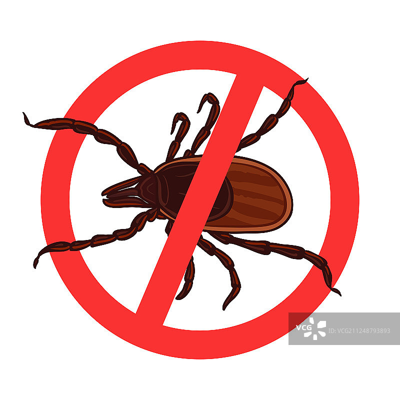 螨虫寄生虫蜱虫轮廓图片素材