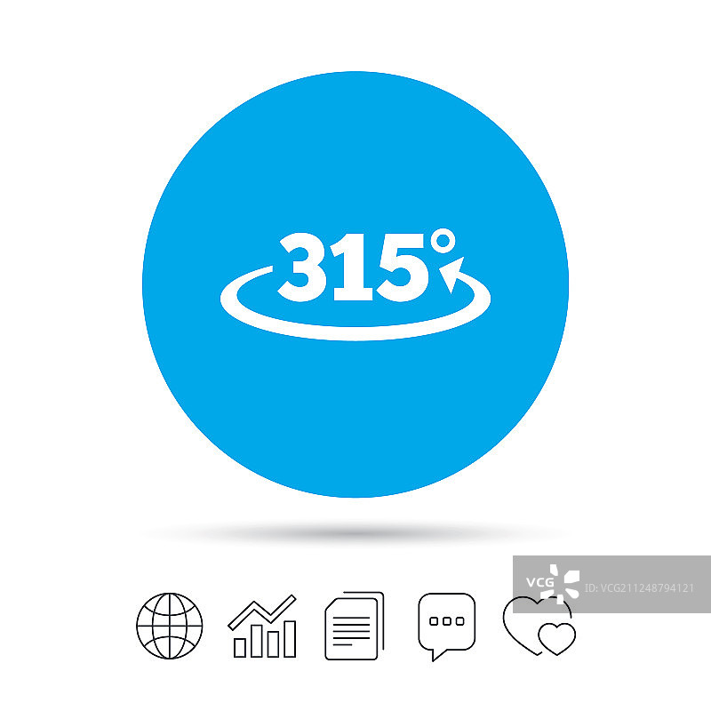 315度角几何数学符号图标图片素材