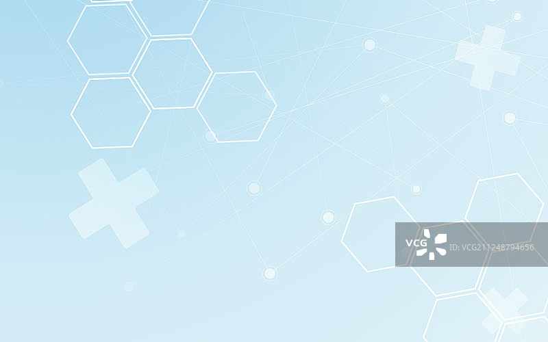 医疗抽象背景多边形和点线图片素材