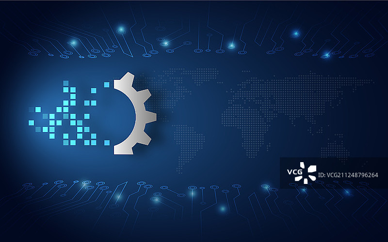 未来主义数字化转型抽象设计图片素材