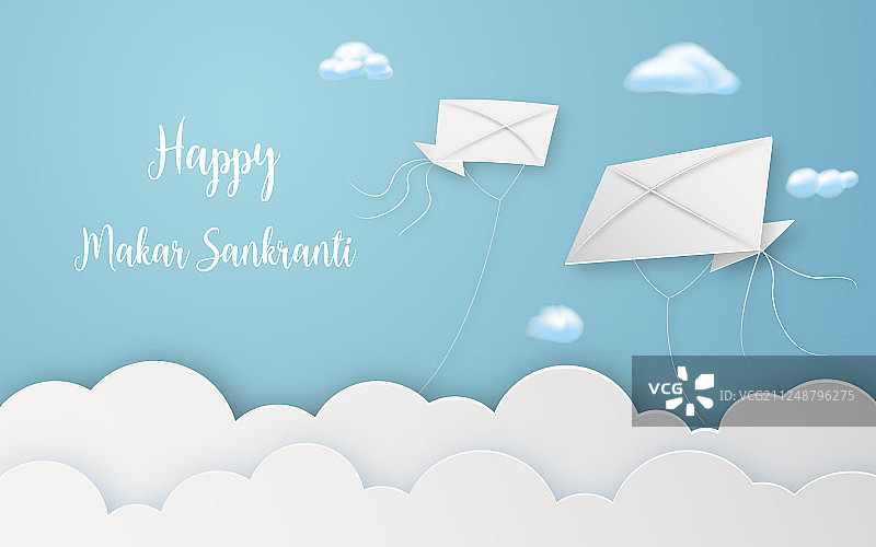 风筝飞舞的玛卡 Sankranti 节图片素材