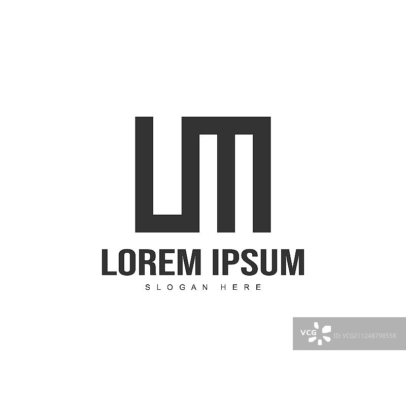 首字母标志模板极简字母图片素材