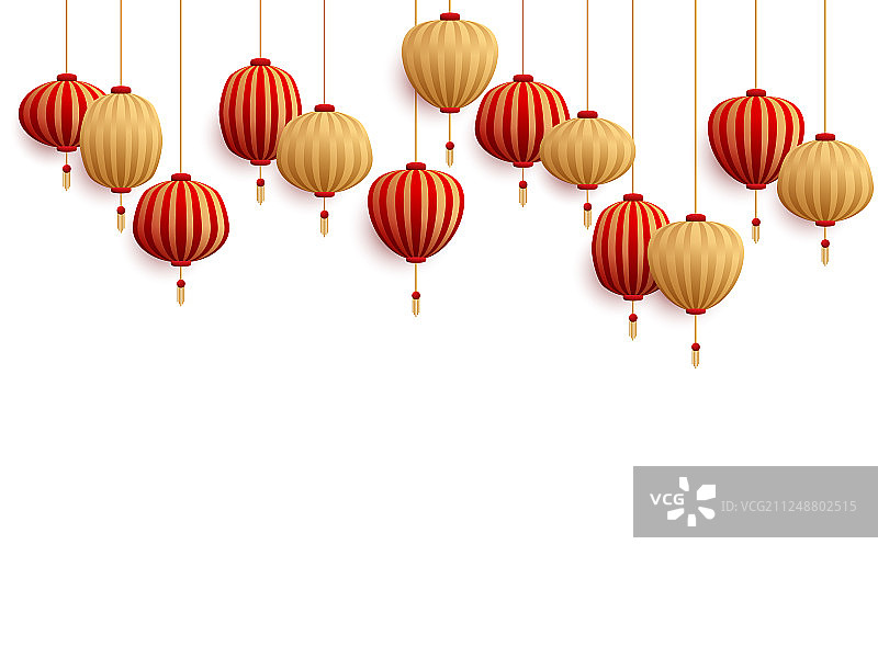 中国新年装饰纸灯笼图片素材