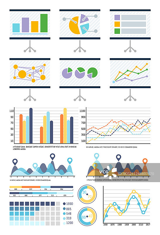信息图流程图白板演示图片素材