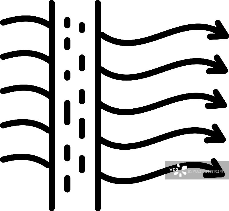 气流面料图标轮廓样式图片素材