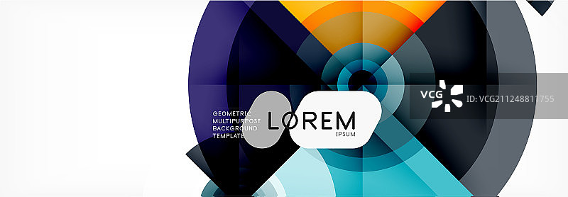 几何圆抽象背景创作图片素材