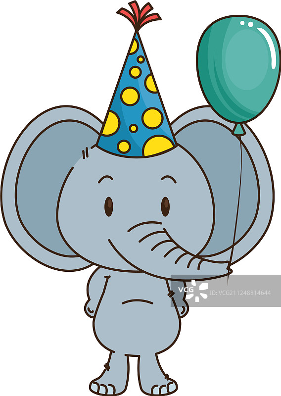 可爱的小象卡通形象图片素材