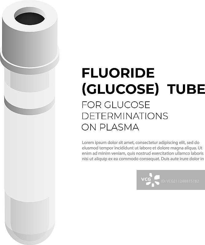 含氟化物的葡萄糖真空采血管图片素材