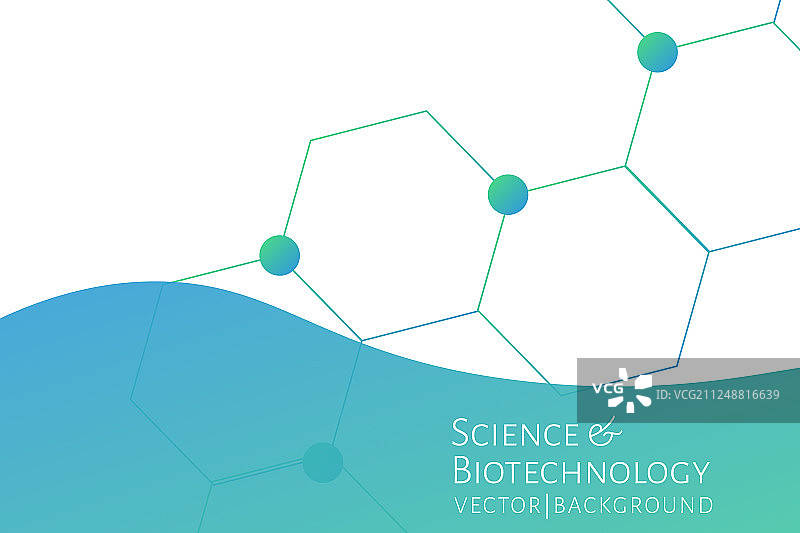 具有六边形化学键的现代背景图片素材