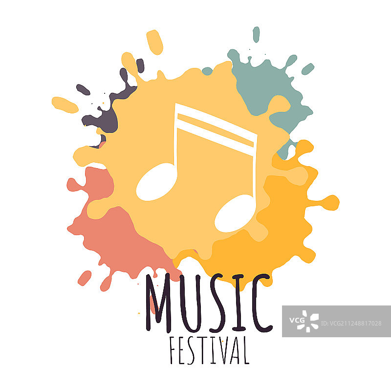音乐节概念海报图片素材