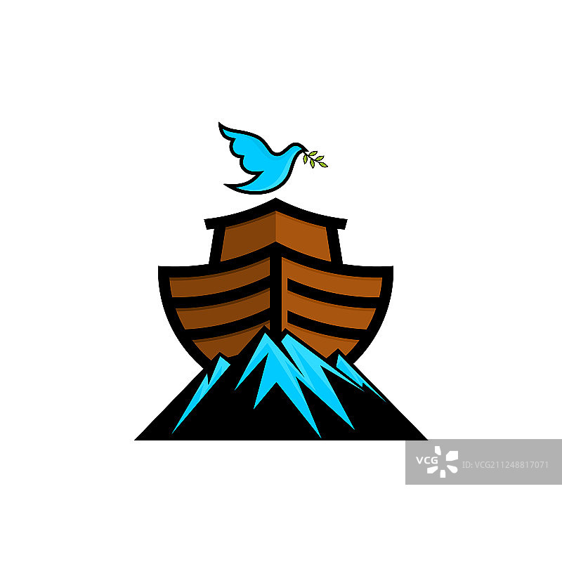 诺亚方舟故事标志图片素材