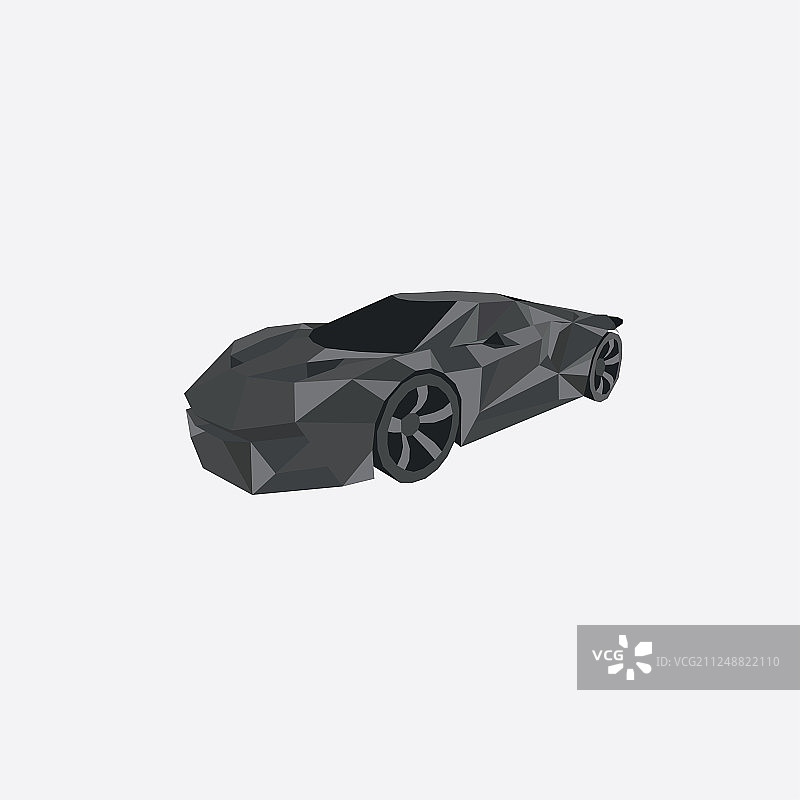 几何风格赛车图片素材