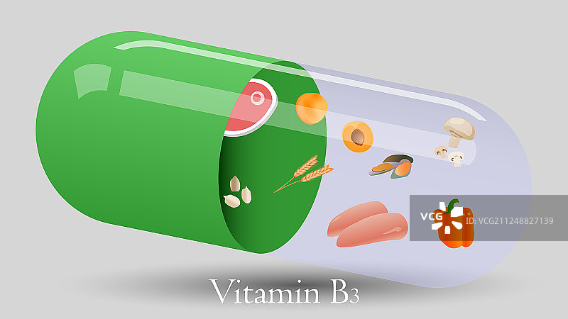 维生素B3图片素材