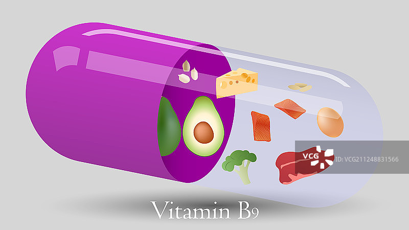 维生素B9图片素材