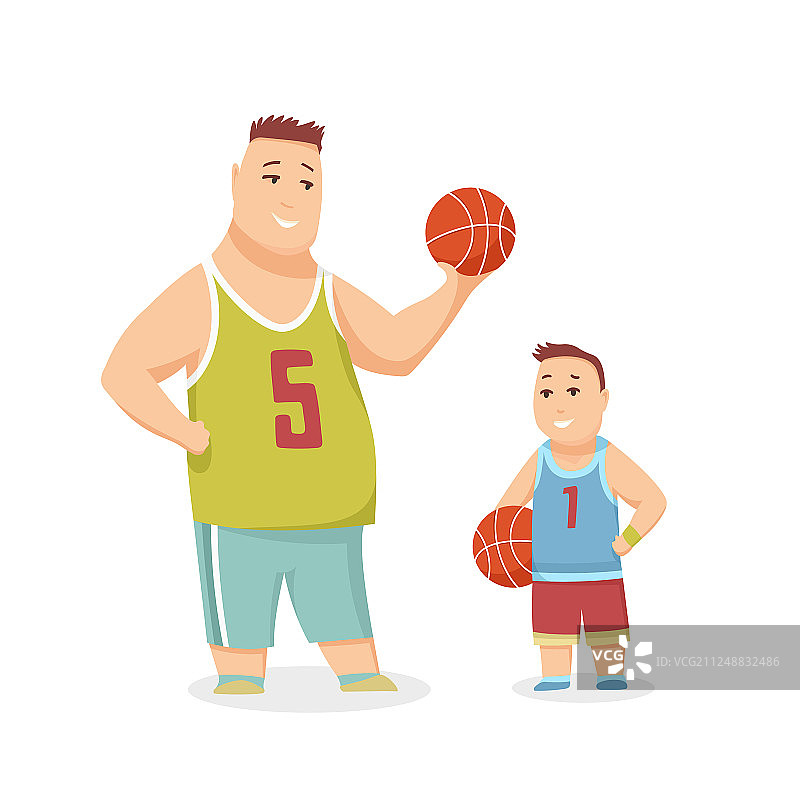 父子打篮球，家庭幸福图片素材