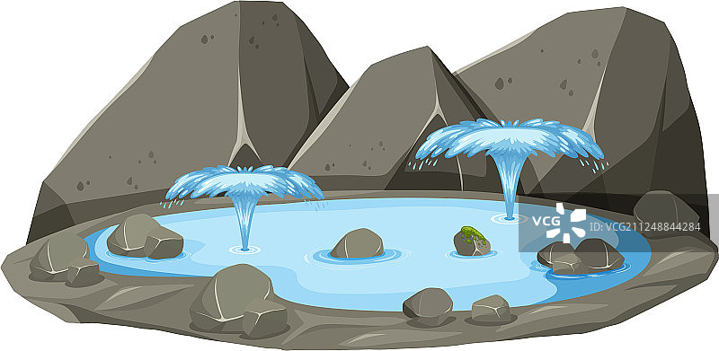 独立元素：温泉图片素材