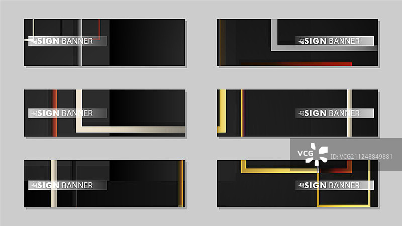 石头和砖渐变方形banner合集图片素材