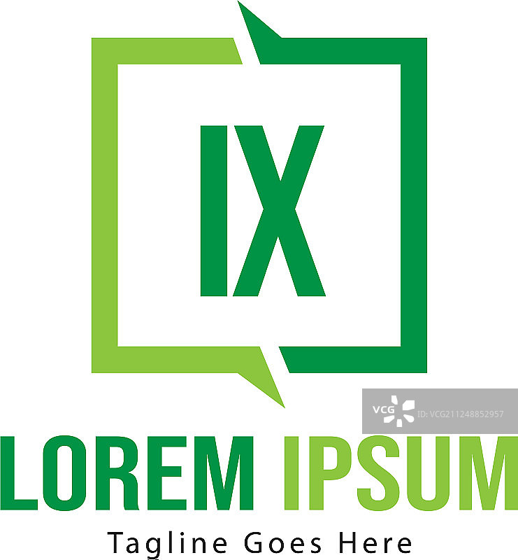 IX现代框架logo模板图片素材