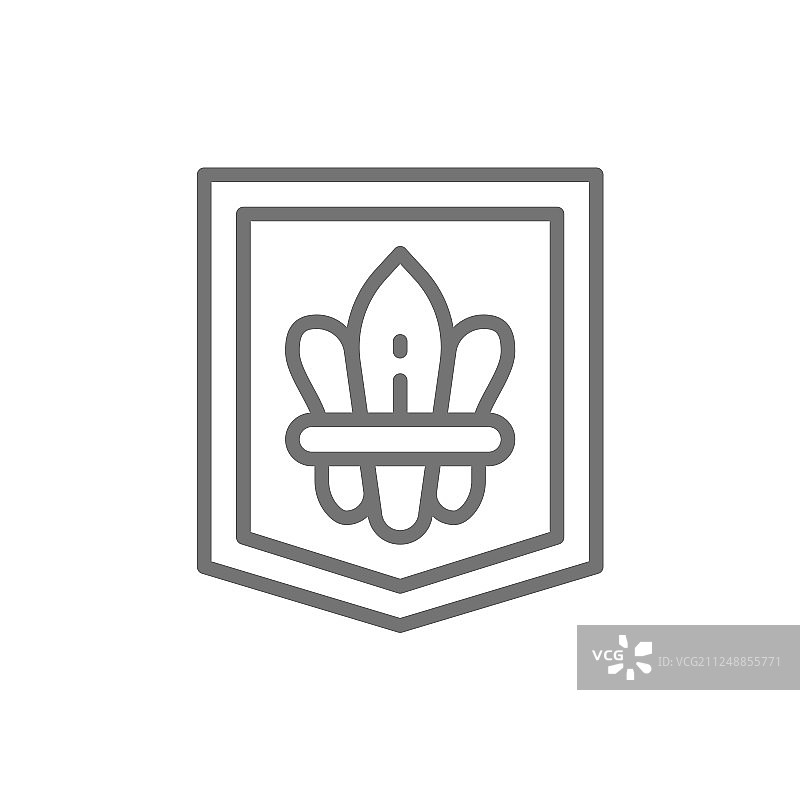 鸢尾花纹章百合花图片素材