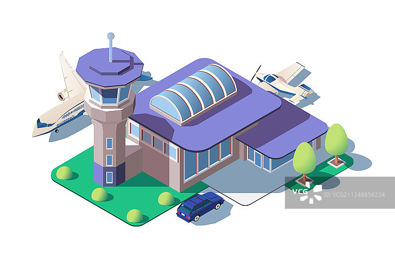 大型现代化机场图片素材
