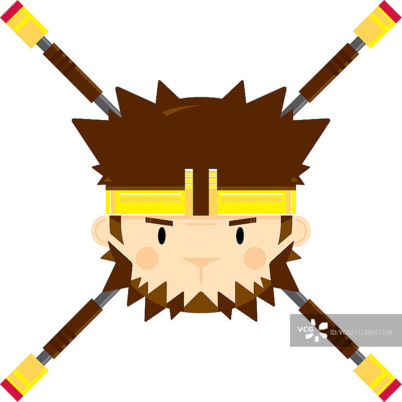 可爱孙悟空猴王脸谱图片素材