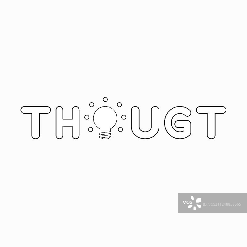 带有发光的“想法”图标概念图片素材