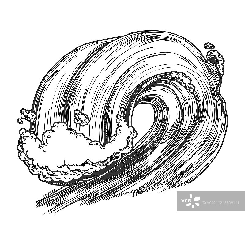 热带海洋风暴海浪图片素材